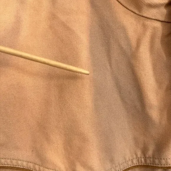 VTG Outback Field Jacket Lg Tan Canvas Western Ranch Barn Coat Distressed Rugged - Picture 16 of 16